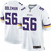 Nike Men & Women & Youth Vikings #56 Doleman White Team Color Game Jersey,baseball caps,new era cap wholesale,wholesale hats